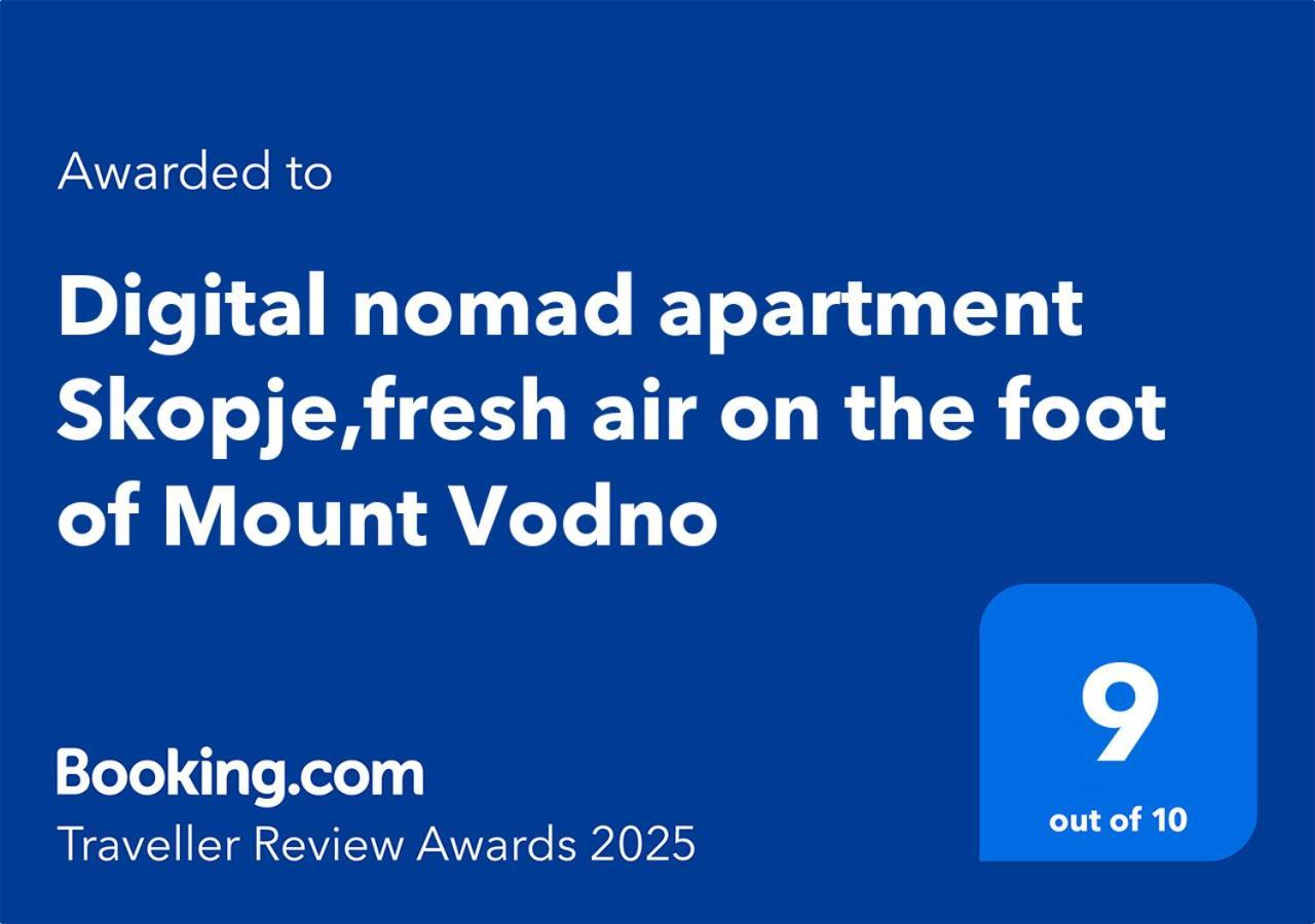 Digital Nomad Comfy Apartment,Foot Mountain Vodno And Millennium Cross,19 Min By Walk To Cener,Free Parking Üsküp Dış mekan fotoğraf